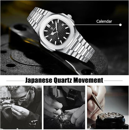 POEDAGAR LUXURY WATCH BLACK DAIL