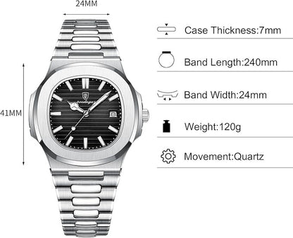 POEDAGAR LUXURY WATCH BLACK DAIL