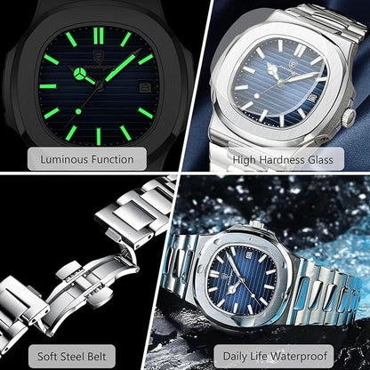 POEDAGAR LUXURY WATCH BLACK DAIL